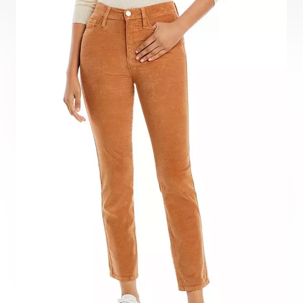 FRAME DENIM LE SYLVIE SLENDER STRAIGHT CORDUROY PANTS 26